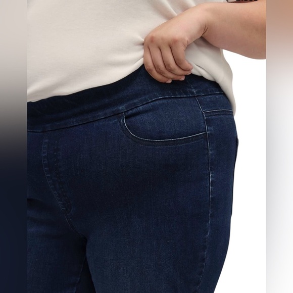 Penningtons, Plus Size Skinny Leg Savvy Jeans, Dark Wash Blue, 22W - Picture 4 of 10